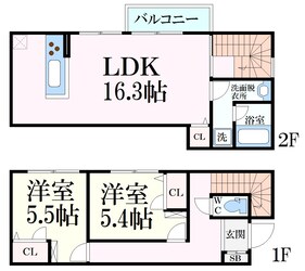 あしや東山荘の物件間取画像